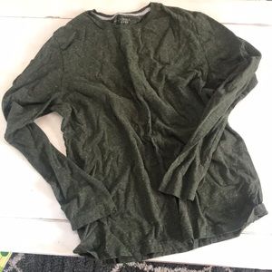 Banana Republic soft wash green long sleeve tee